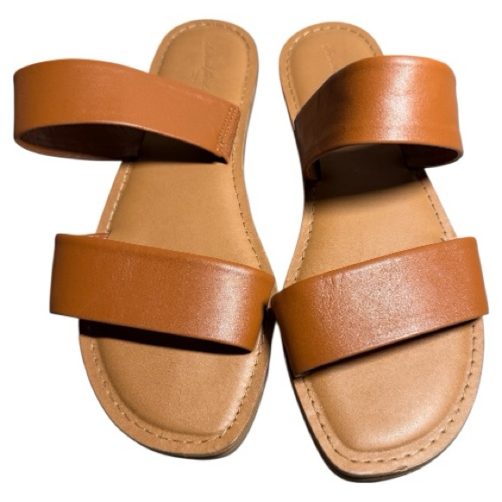 Women's Brown Universal Thread Flat Sandals Size 9